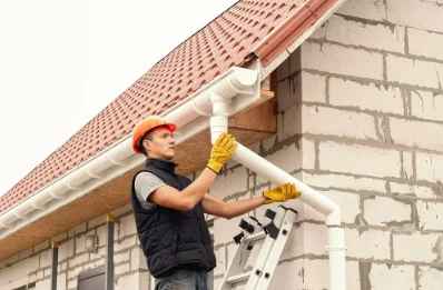 Pose et remplacement de gouttières à Argançon